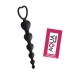 Chapelet Anal Cœur Silicone Noir 1 dosette de lubrifiant — Pocket Pleasure