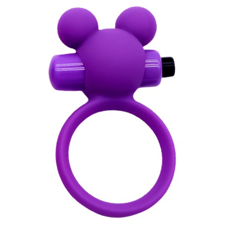 Anneau Vibrant Ourson Violet 1 dosette de lubrifiant — Pocket Pleasure