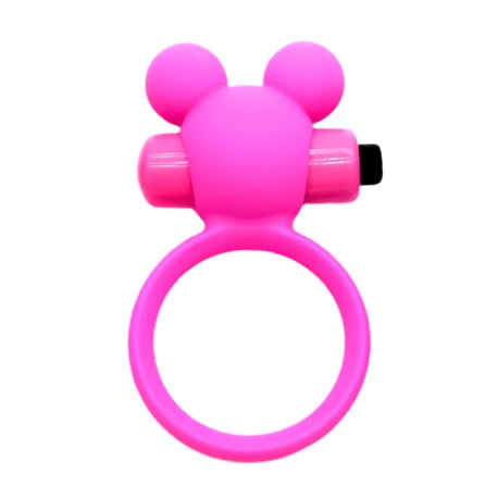Anneau Vibrant Ourson Rose 1 dosette de lubrifiant — Pocket Pleasure