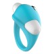 Cockring Vibrant Dauphin Bleu 1 dosette de lubrifiant — Pocket Pleasure