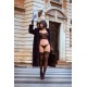 Ensemble 2 pièces bustier en dentelle et string noir - Mapalé