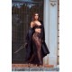 Ensemble 3 pièces en dentelle noire avec pantalon transparent - Mapalé