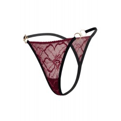 String bordeaux avec anneaux détachables - PM05GOPC-BRED