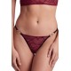 String bordeaux avec anneaux détachables - PM05GOPC-BRED