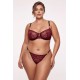 String bordeaux avec anneaux détachables - PM05GOPC-BRED