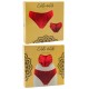 Culotte rouge en dentelle avec nœud en satin - PF09LRED