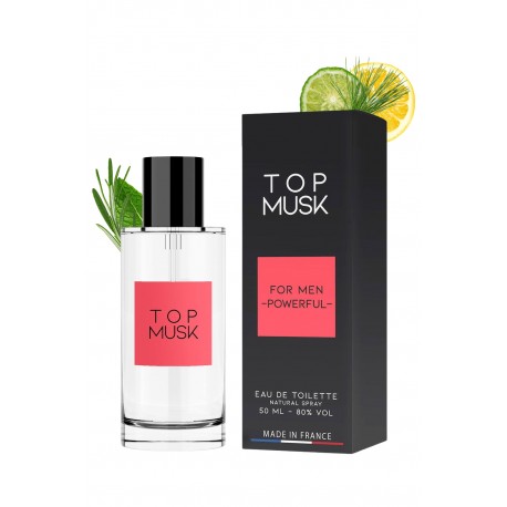 TOP MUSK Eau de Toilette de Séduction pour Homme 50 ml - RUF