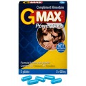 G-MAX Power Caps Boite de 5 gélules – Vitalité Bien-Être Masculin Complément alimentaire