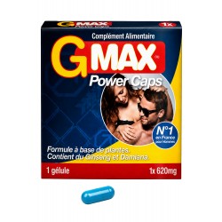 G-MAX Power Caps Boite de 1 gélule – Vitalité Bien-Être Masculin Complément alimentaire