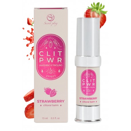 Baume stimulant chauffant pour clitoris Fraise 15ml - SP3715