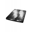 Drap de lit en vinyle noir 200 x 230 cm 