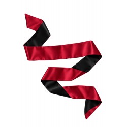 Bandeau satiné réversible rouge et noir, multi-usage - Dreamy Fetish