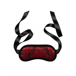 Bandeau pour les yeux motif japonais rouge et noir - Dreamy Fetish