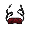 Bandeau pour les yeux motif japonais rouge et noir - Dreamy Fetish