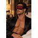 Bandeau pour les yeux motif japonais rouge et noir - Dreamy Fetish
