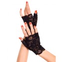 Gants en dentelle florale avec doigts ouverts