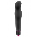 Vibromasseur noir 7 vitesses ondulé waterproof