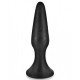 Plug anal noir 12.5cm avec ventouse