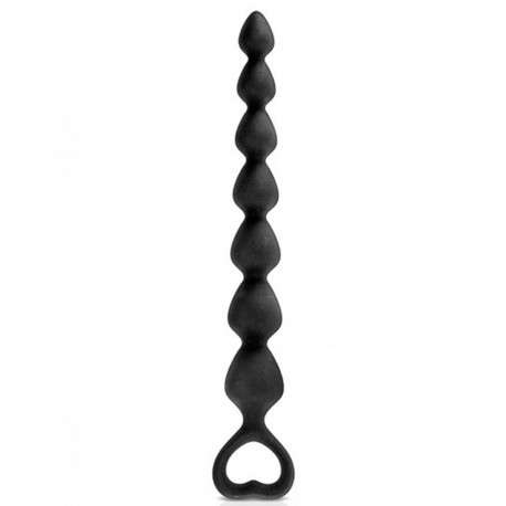 Chapelet plug anal noir 18cm