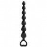 Chapelet plug anal noir 18cm