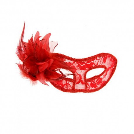 Masque la traviata rouge