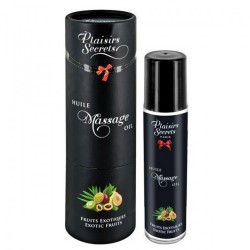 Huile de massage comestible fruits exotiques 59ml