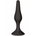 Plug anal ventouse noir taille L