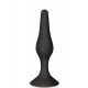 Plug anal ventouse noir taille M