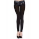 Legging noir fin opaque et uni