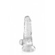 Gode jelly transparent ventouse taille XS 13cm