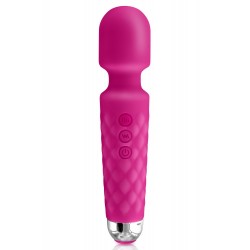 Vibromasseur wand rose 20 vitesses USB