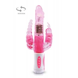 Vibromasseur rabbit rotatif triple stimulation - CC530136