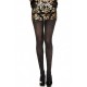 collant semi opaque noir avec strass - MH37011BLK