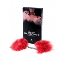 Menotte plume marabou rouge - SP4152