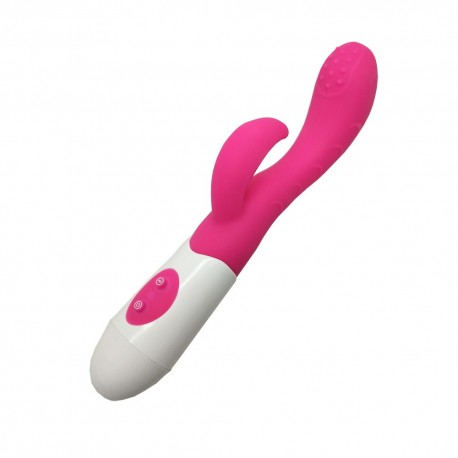 Vibromasseur Rabbit Rose avec picot de stimulation - TOZ051PNK