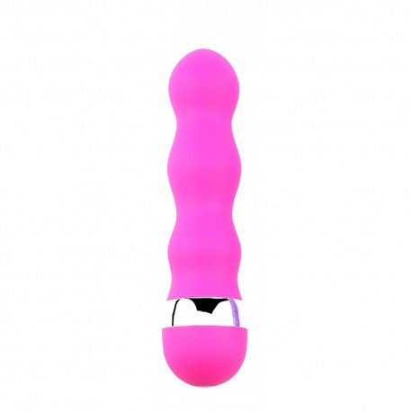 Mini Vibromasseur ondulé 11 cm - BOZ025PNK