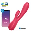 Vibromasseur rabbit rouge connecté Mono Flex Satisfyer - CC5972440050