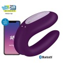 Vibromasseur pour couple connecté violet Double JOY Satisfyer - CC5972420201