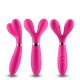 Vibromasseur Wand rose en forme de Y avec 3 moteurs - USK-W04PNK