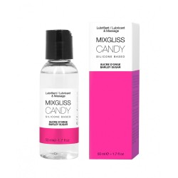 2 en 1 Lubrifiant et huile de massage silicone Mixgliss Candy Sucre d'orge 50 ML - MG2559