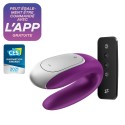 Sextoy de couple vibrant USB connecté Double Fun violet - CC5972560201