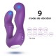 Vibromasseur Violet en forme de U double tête stimulateur point G - USK-V07PUR