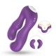 Vibromasseur Violet en forme de U double tête stimulateur point G - USK-V07PUR