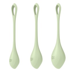 Set de 3 boules de geisha vert pastel Yoni Power 2 Satisfyer - CC597752