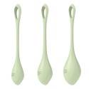 Set de 3 boules de geisha vert pastel Yoni Power 2 Satisfyer - CC597752