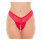 Tanga fendu rouge - REN1159-RED