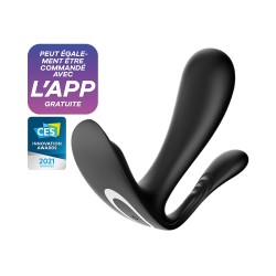 3 en 1 Vibromasseurs et stimulateur clitoridien noir connecté Top Secret Satisfyer - CC597754