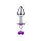 Plug bijou aluminium violet avec clochettes Taille S - RY-001-A-ZB