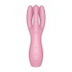 Vibromasseur point G avec stimulateur de clitoris USB rose Threesome 3 Satisfyer - CC597778