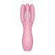 Vibromasseur point G avec stimulateur de clitoris USB rose Threesome 3 Satisfyer - CC597778